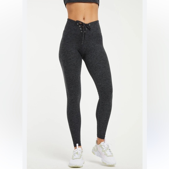 Year of Ours Black Football Lace-Up Leggings - Picture 1 of 6